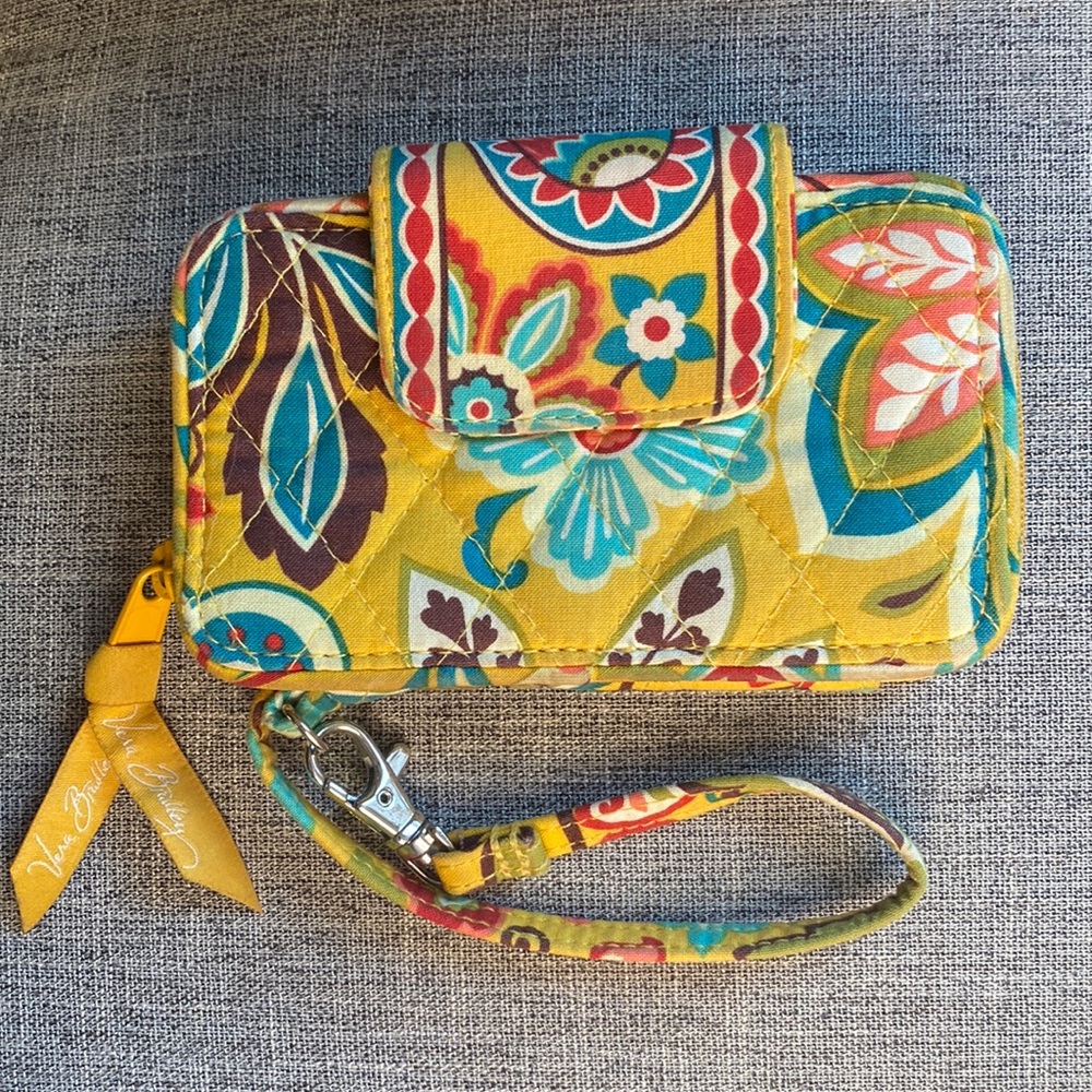 Vera Bradley smartphone wristlet with ID window and card holders